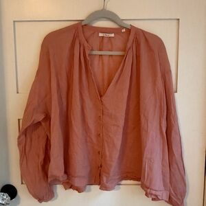 Doen Rose Button-Down Blouse